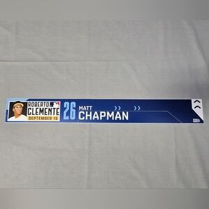 Toronto Blue Jays MLB Matt Chapman Roberto Clemente Day Nameplate Baseball